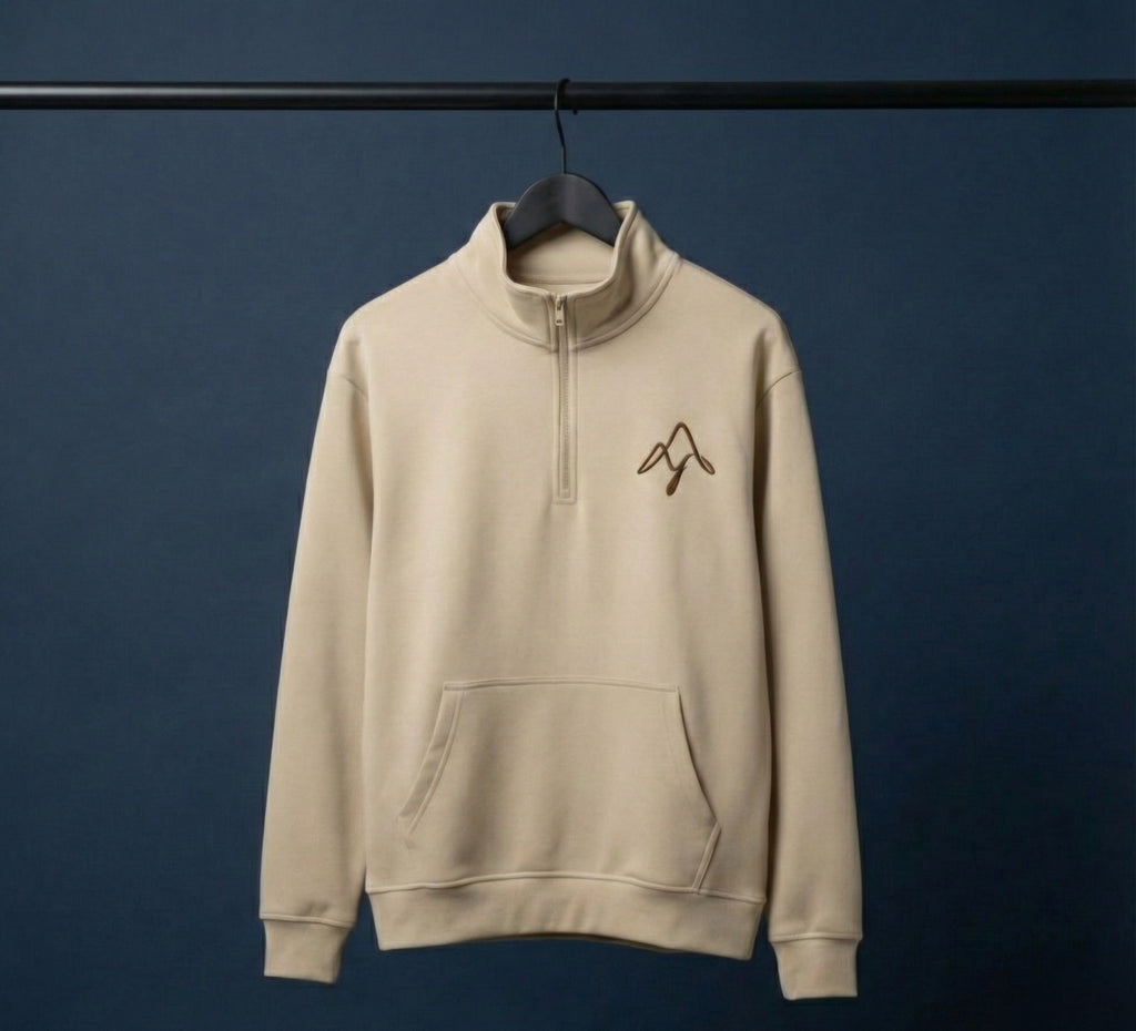 YIBIR BASIC QUARTER-ZIP | بلوفر يبر البيسك بسحاب